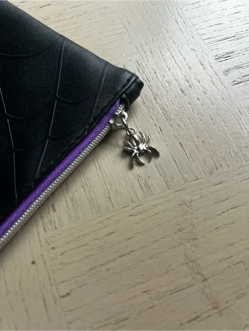 Ipsy Halloween Glam Bag Black & Purple with Spider Web